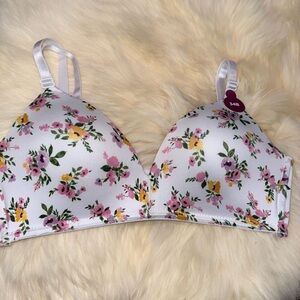Carisma Floral Print Bra with Pink and Yellow Flowers - new without tag